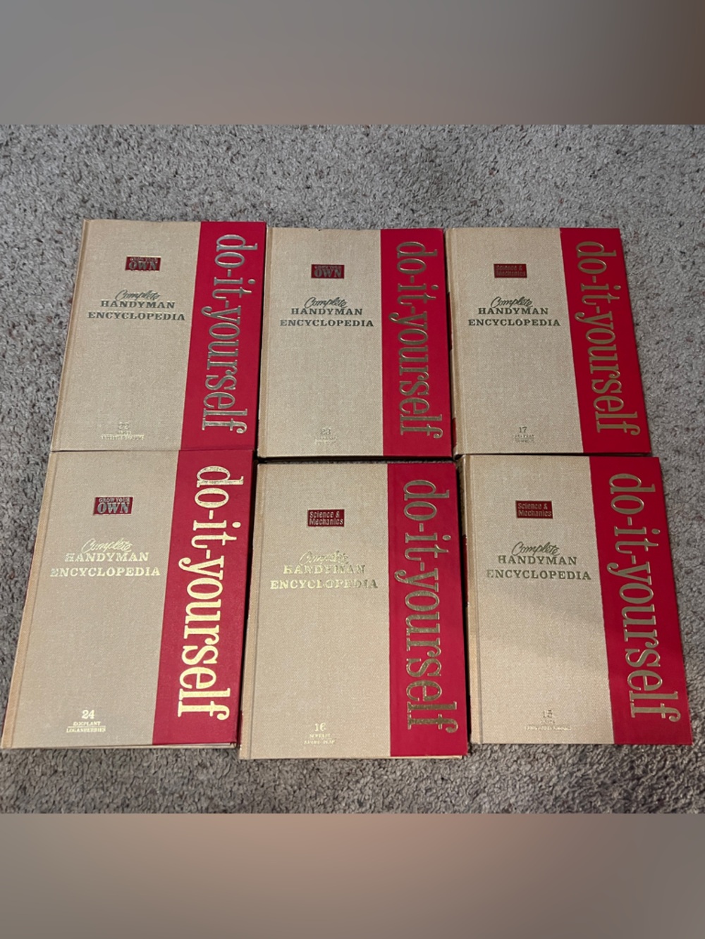 Handyman Encyclopedia Book Set do-it-yourself